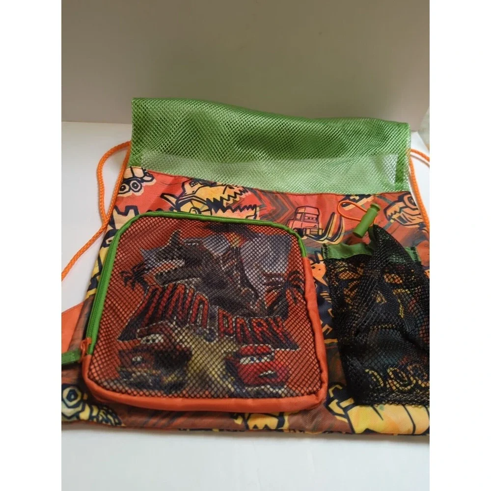 CARS Swim/Back Pack/Book Bag for Kids Disney Mater & Tyrannosaurus Rex